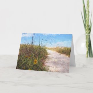 A Trail To The Beach Card