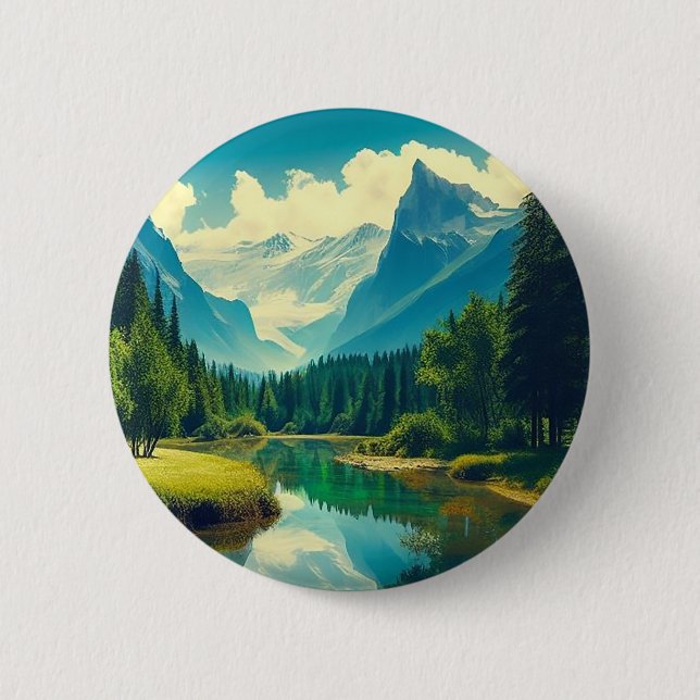 A tranquil beauty button (Front)