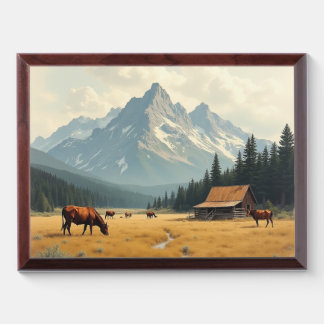 a tranquil country ranch award plaque