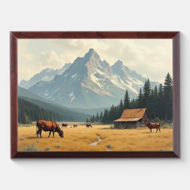 a tranquil country ranch award plaque (Horizontal)