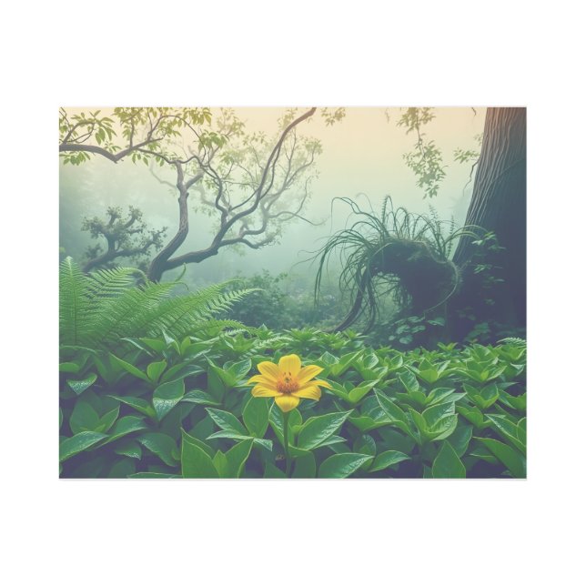 A Tranquil Garden's Embrace Gallery Wrap (Front)