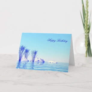 A tranquil scene birthday card