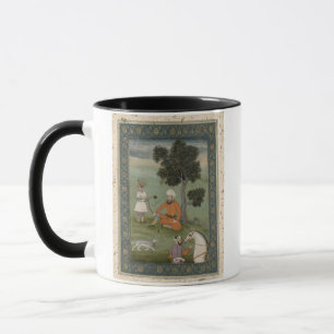 A Trans-Oxonian nobleman seated beneath a tree, fr Mug