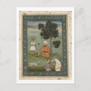 A Trans-Oxonian nobleman seated beneath a tree, fr Postcard