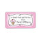 A treat for you personalized kitchen label