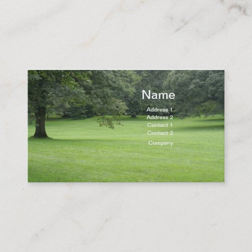 Customizable A Tree in a Field of Green Business Cards