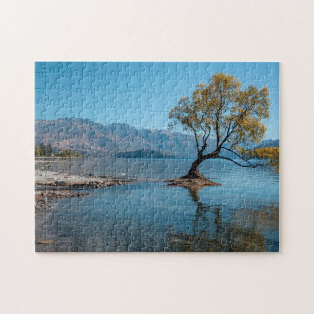 A Tree in a Lake Jigsaw Puzzle (Horizontal)