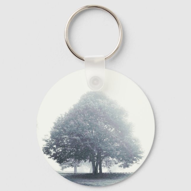 A Tree in Fog Keychain (Front)