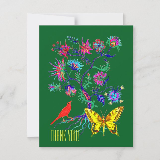 A tree of life RSVP card (Front)