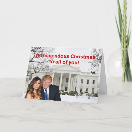 A tremendous Christmas from Donald and Melania Holiday Card