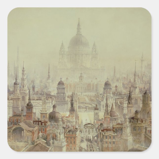 A Tribute to Sir Christopher Wren Square Sticker (Front)
