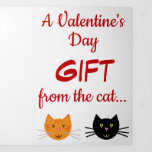 A Trifold Valentine&#39;s Day Card For Cat Lovers! at Zazzle