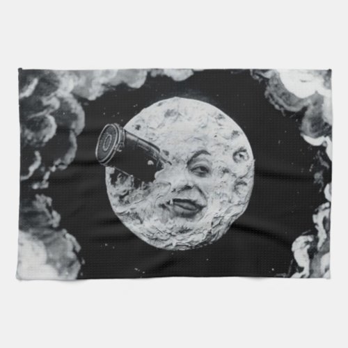 A Trip to the Moon BW Towel