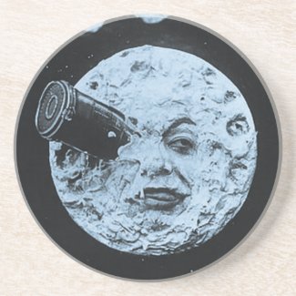 A Trip to the Moon Beverage Coasters