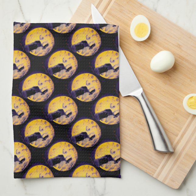 A Trip to the Moon Deep Sleep Purple Nightmare Towel (Quarter Fold)