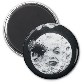 A Trip to the Moon Le Voyage dans la Lune 2 Inch Round Magnet