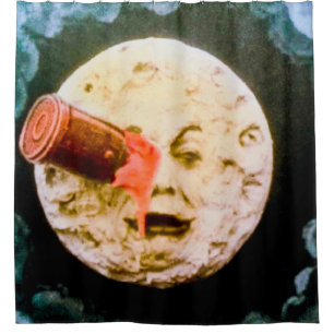 A Trip to the Moon Le Voyage dans la Lune Vintage Shower Curtain