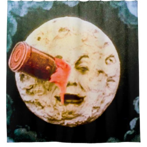 A Trip to the Moon Le Voyage dans la Lune Vintage Shower Curtain