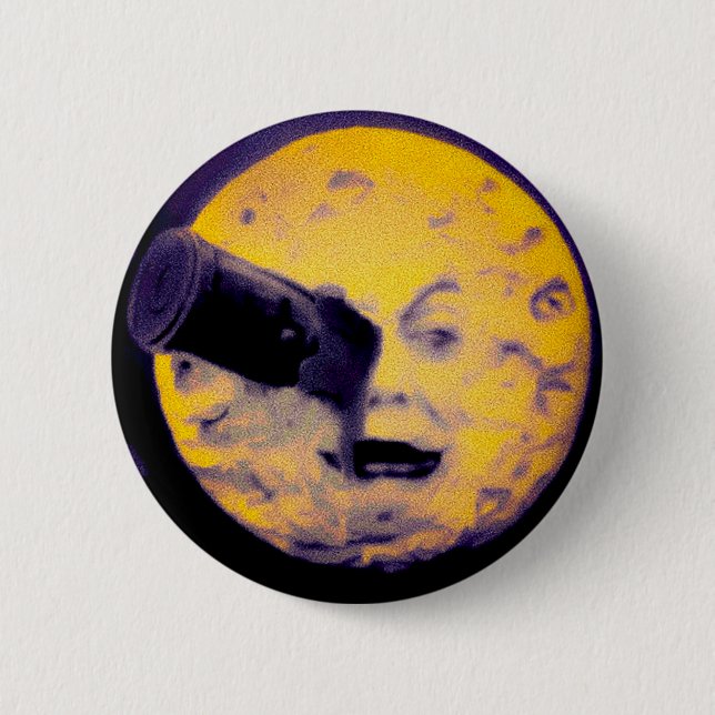 A Trip to the Moon Nightmare Purple Version Pinback Button (Front)