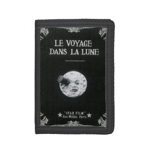 A Trip to the Moon or Le Voyage dans la Lune Retro Tri-fold Wallet