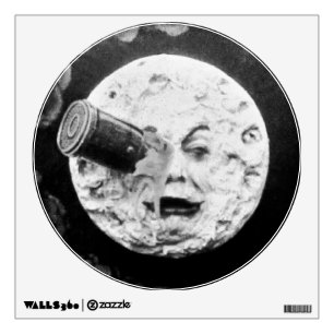 A Trip to the Moon or Le Voyage dans la Lune Retro Wall Sticker