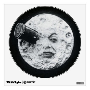 A Trip to the Moon or Le Voyage dans la Lune Retro Wall Sticker