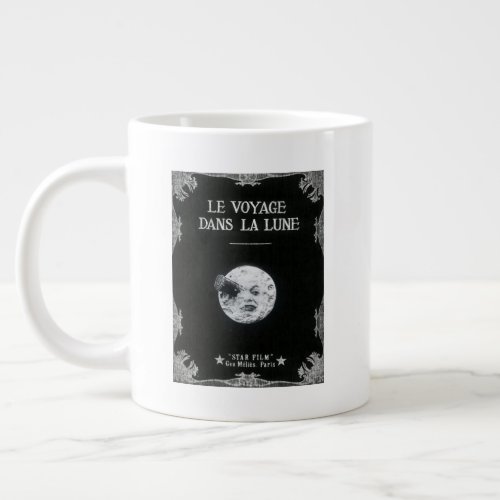 A Trip to the Moon Vintage Retro French Cinema Giant Coffee Mug