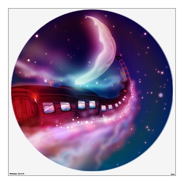 A Trip to the Moon Wall Sticker (Front)
