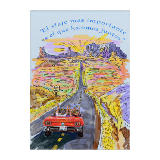 a trip together acrylic print