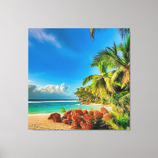 A tropical paradise. canvas print