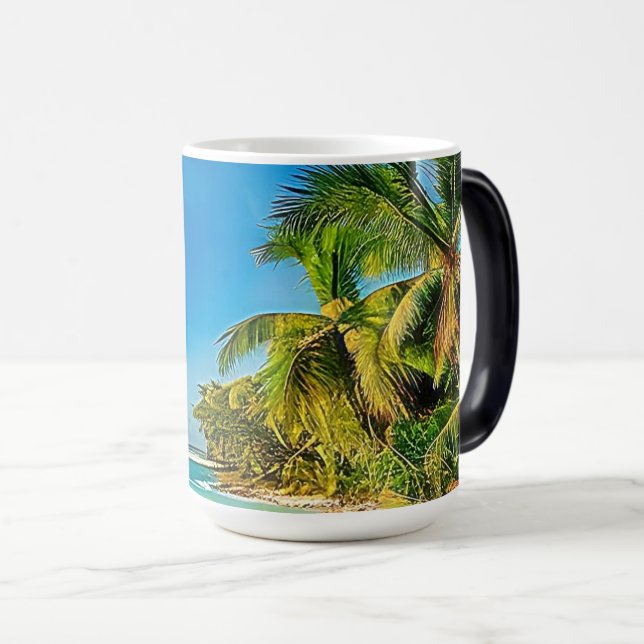 A tropical paradise.   color morph mug  (Front Right)