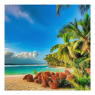 A tropical paradise. photo print