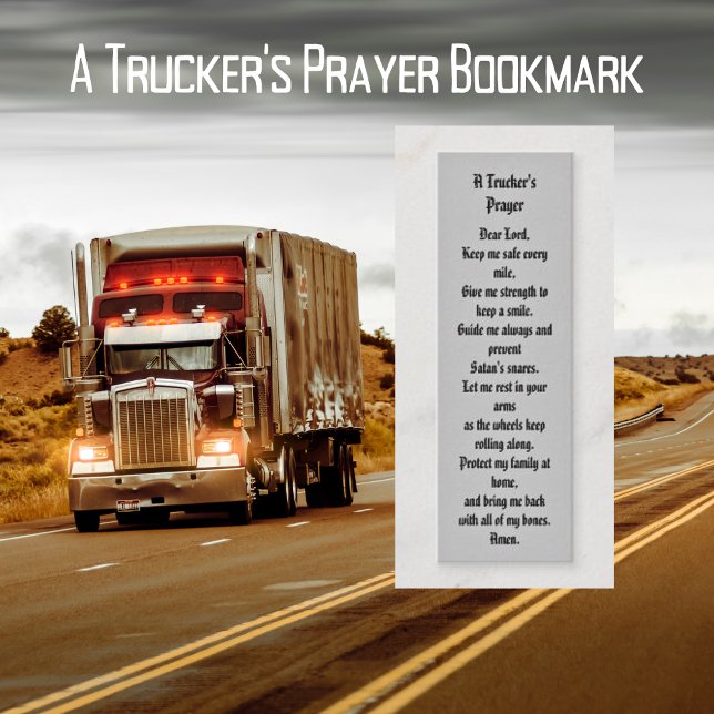 A Trucker's Prayer Bookmark Prayer Card (A Trucker's Prayer Bookmark Prayer Card)