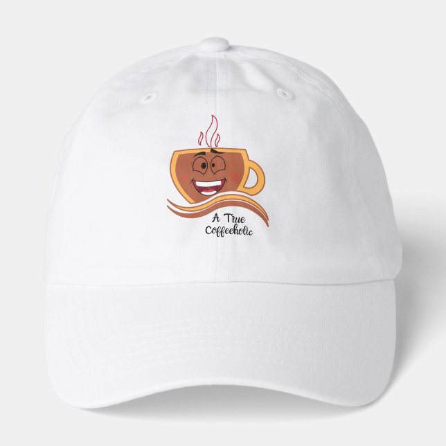 A True Coffeeholic Coffee Hat (Front)