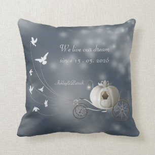 A True Fairy Tale Wedding Favor Throw Pillow