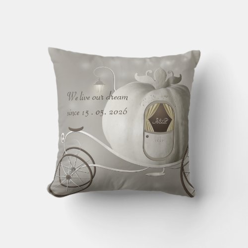 A True Fairy Tale Wedding Favor Throw Pillow