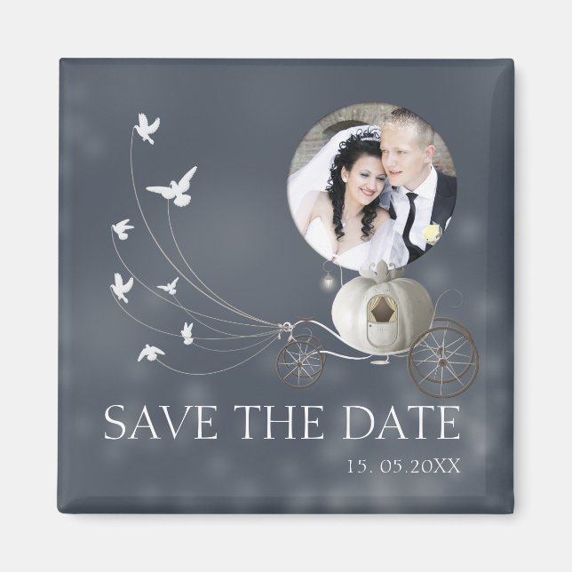 A True Fairy Tale Wedding Save the Date Magnet (Front)