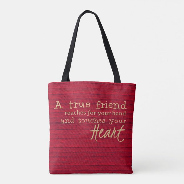 A True Friend - A Friendship Tote - HANDBAG (Back)