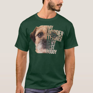 A True Friend border terrier T Gifts Dog Lover T-Shirt