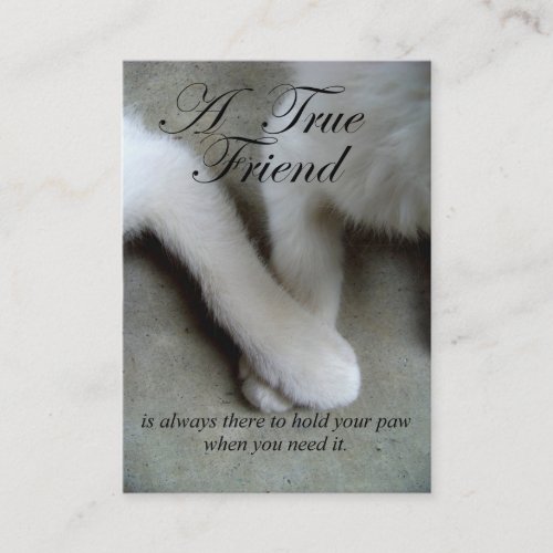 A True Friend Business/Calling Cards Business Card Template