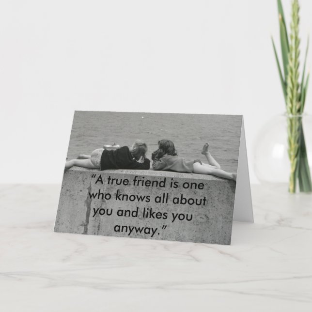 A True Friend Card (Front)