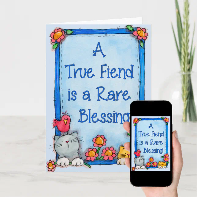 A True Friend - Greeting Card | Zazzle