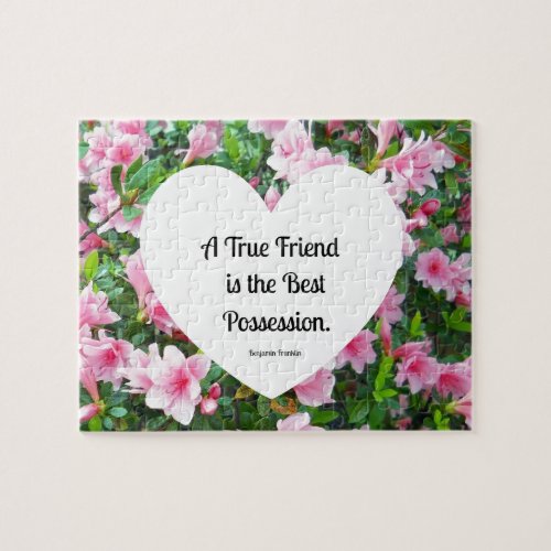 A true friend is the best possession jigsaw puzzle