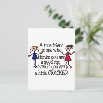 A True Friend Postcard | Zazzle