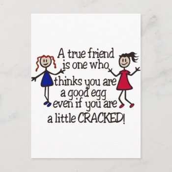 A True Friend Postcard by Grandslam_Designs at Zazzle