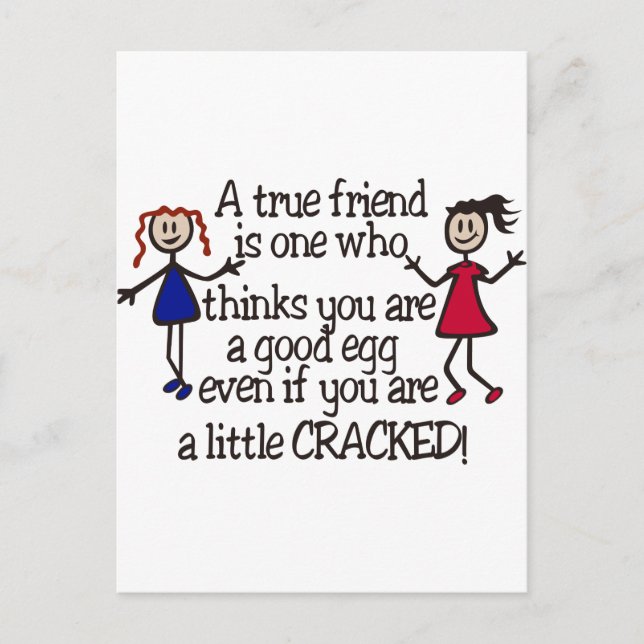 A True Friend Postcard (Front)