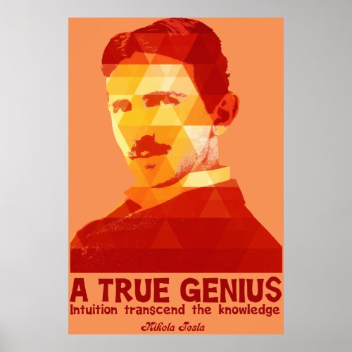 A True Genius _Nikola Tesla_ Poster