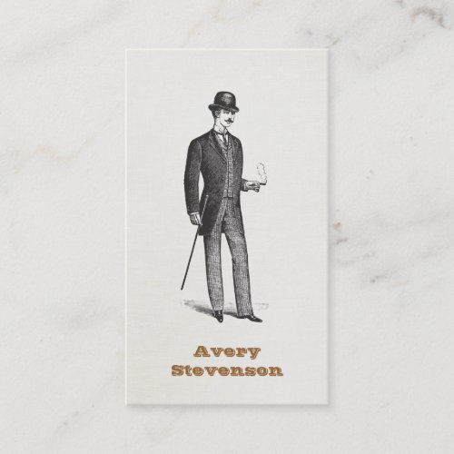 A True Gentleman In Bowler Hat Business Card