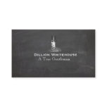 A True Gentleman in Top Hat Vintage Look Black Business Card A True Gentleman in Top Hat Vintage Look Black Business Card