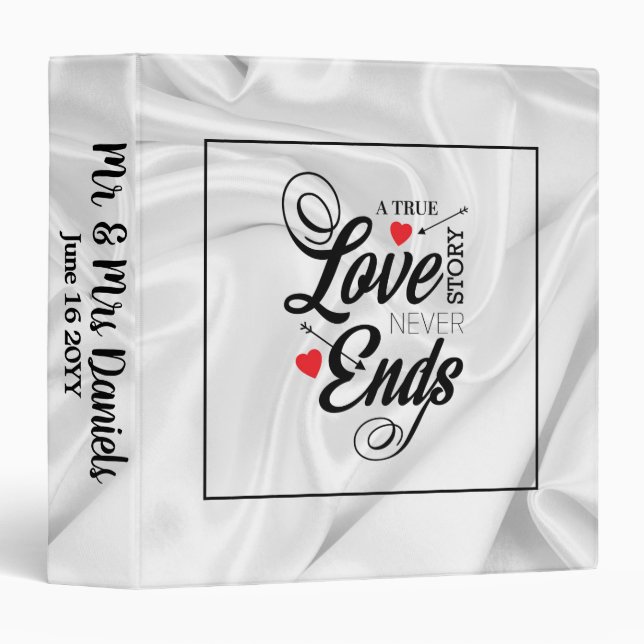 A True Love Story 3 Ring Binder (Front/Spine)
